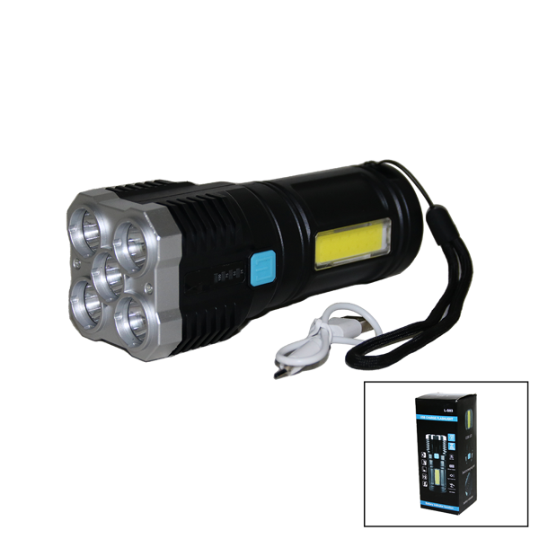 5ın1 + Cob Led Usb Şarjlı El Feneri (4915) Go-53-vice/(1395) - Image 1