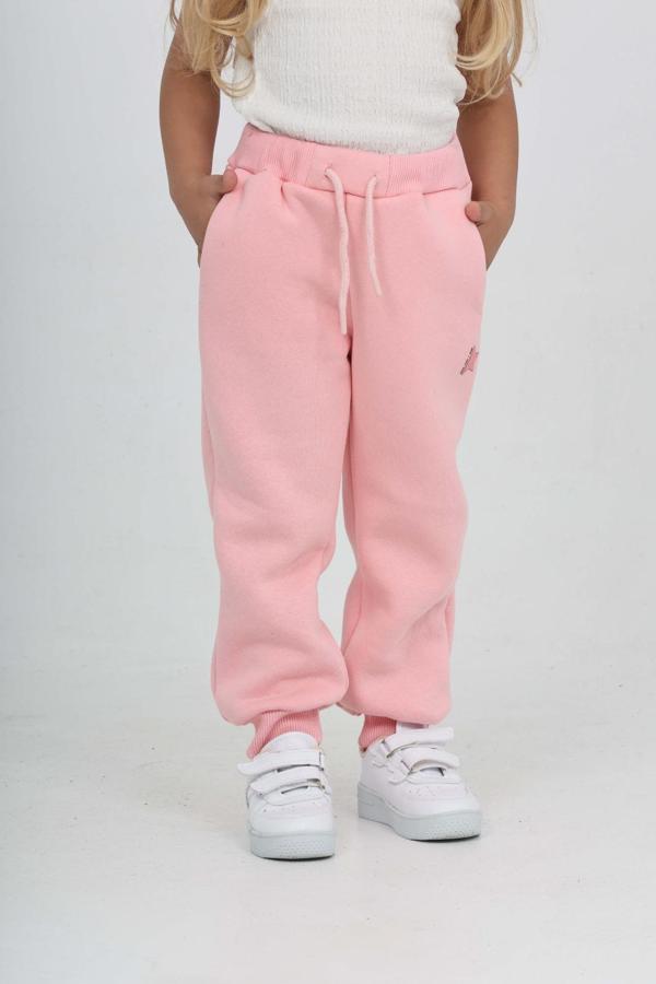 Toontoy Kız Çocuk Kabaran Yıldız Baskılı Eşofman Alt - Image 1