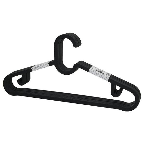 10pcs Plastik - Antrasit Gri Elbise Askısı (4915) Go-53-vice/(1395) - Image 1