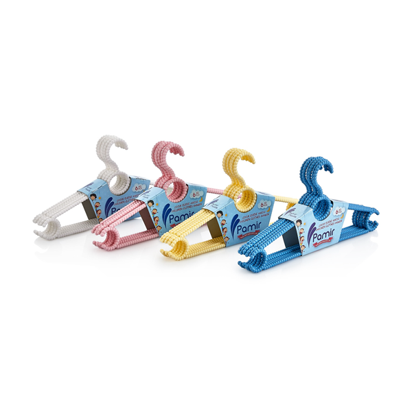 6 Parça  Pls.boncuk Çocuk Elbise Askı (4915) Go-53-vice/(1395) - Image 1