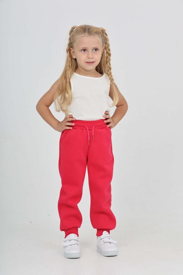 Toontoy Kız Çocuk T Logo Nakışlı Eşofman Alt - Image 1