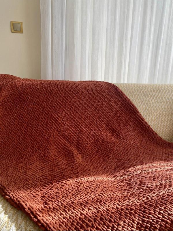 Hobihanem Tuhafiye Fluffy Yumuşacak %100 El Yapımı Tv Battaniyesi - Image 1