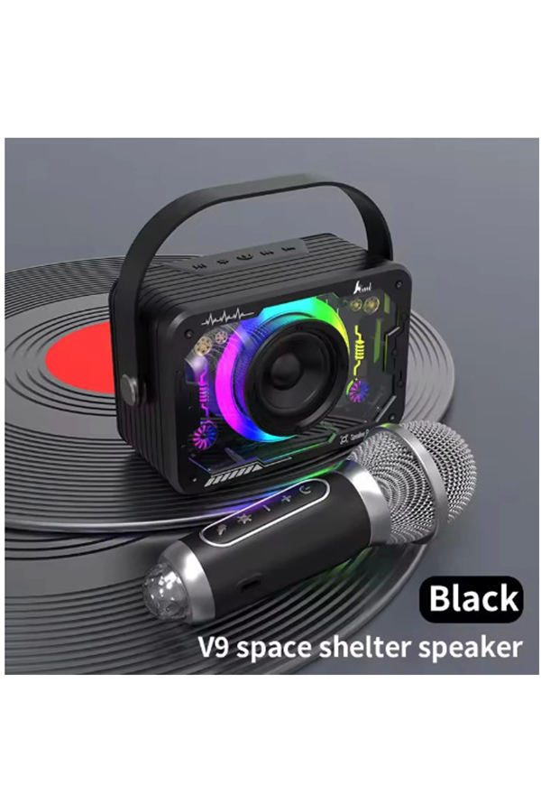 Vtn-82 Taşınabilir Kablosuz Işıklı Bluetooth Hoparlör Ses Değiştirme Özellikli - Image 1