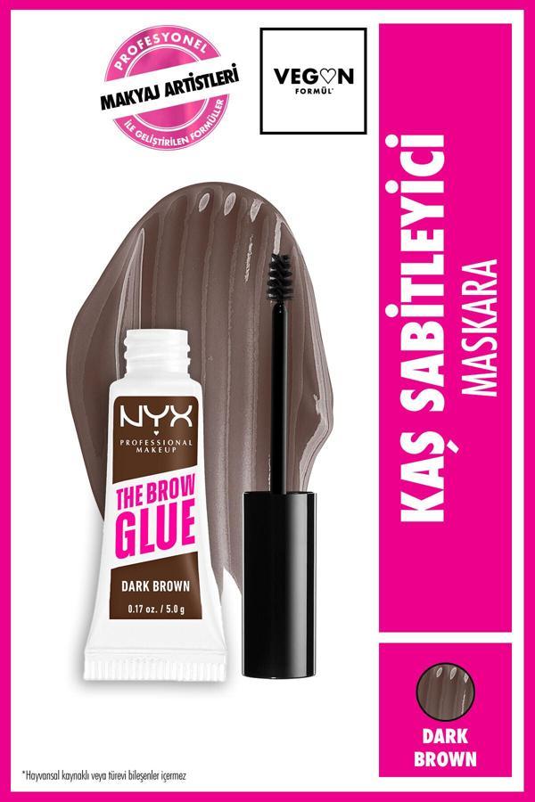 Nyx The Brow Glue Instant Brow Styler Kaş Sabitleyici Maskara - Dark Brown - Image 1