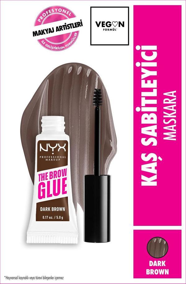 Nyx The Brow Glue Instant Brow Styler Kaş Sabitleyici Maskara - Dark Brown - Image 1