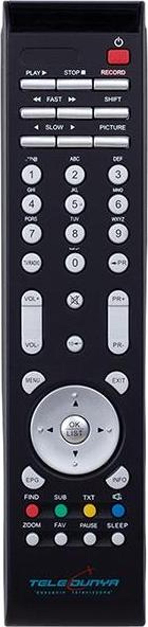 WEKO KR NEXT MINIX HD UZUN*TELEDÜNYA HD UYDU KUMANDASI - Image 1