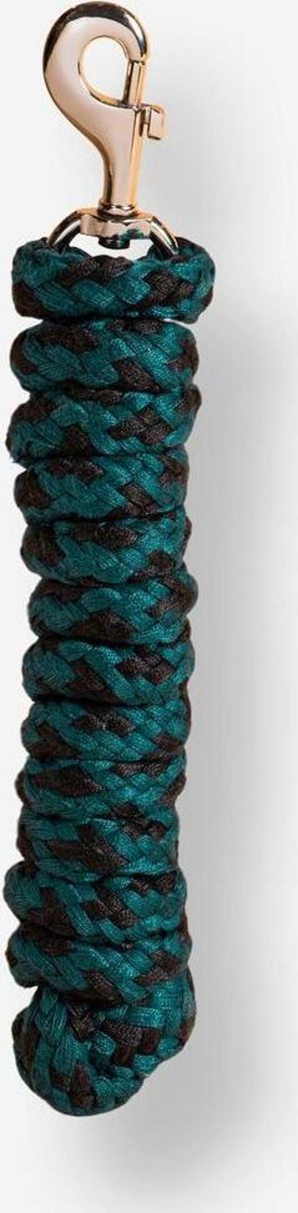 Decathlon Yular Ipi - Midilli Ve At Boy - Siyah / Petrol Mavisi - 2 Metre - Tack - Image 1