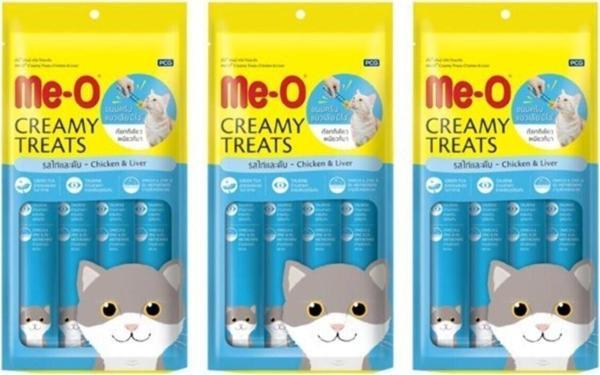 Me-O Tavuk Ve Ciğerli Kedi Ödül Maması 15G X4 X 3 Adet - Image 1