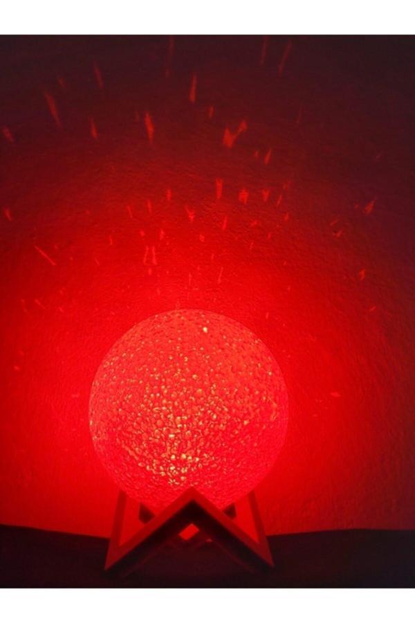 Kutusuyla Kırmızı Dolunay Yıldız Saçan Parlak Ve Şık Tasarım - Image 1