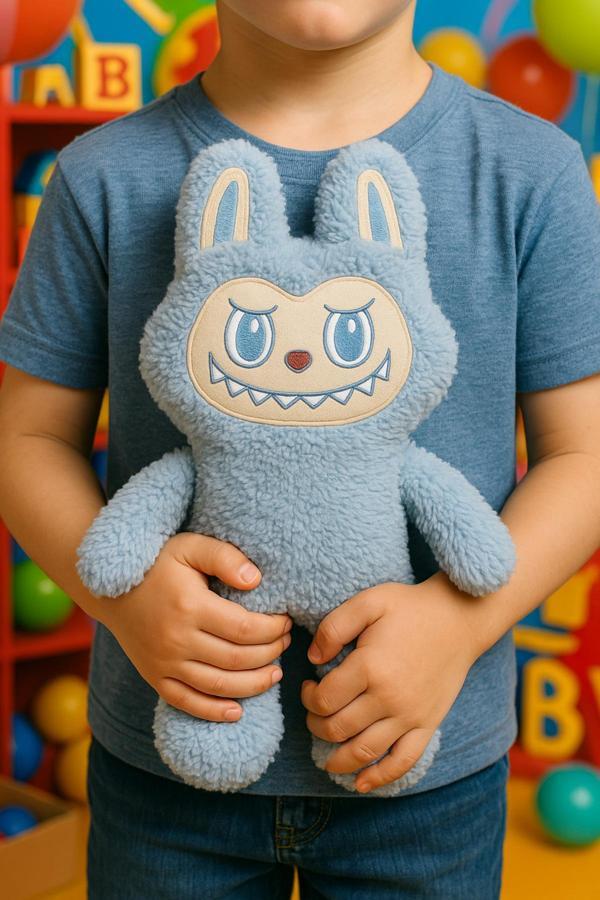 Polly Labubu 38 Cm Canavar Büyük Boy Pembe Toys Heyecan Verici Macaron Canavarlar Peluş - Image 1