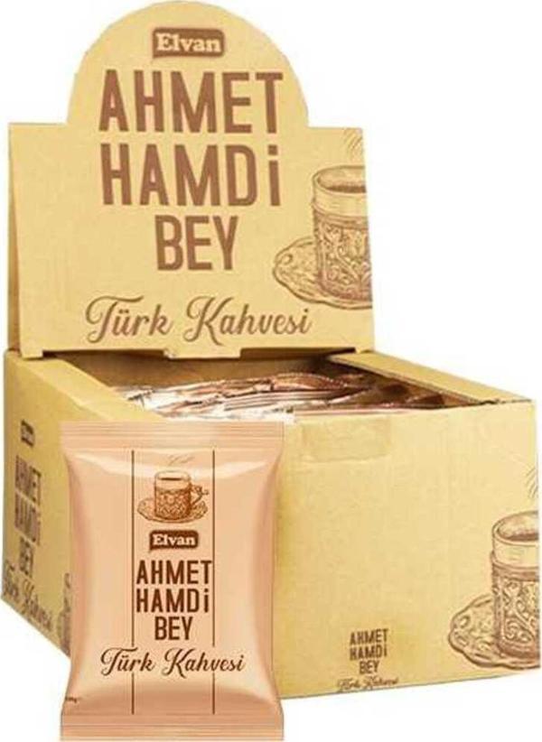 Elvan Ahmet Hamdi Bey Türk Kahvesi 100 gr. 24 Adet (1 Kutu) - Image 1