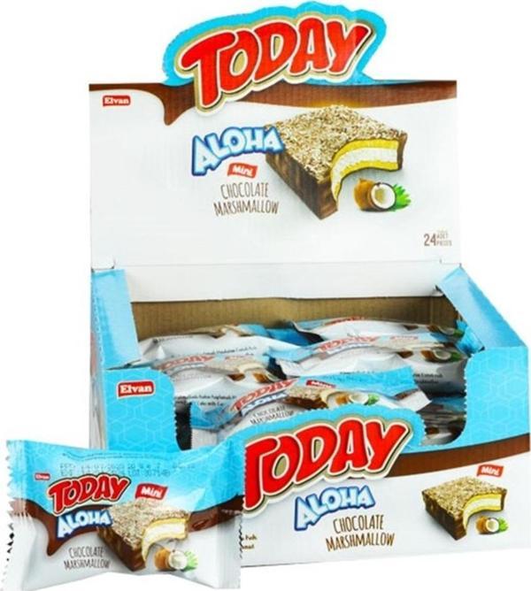 Elvan Aloha Mini Hindistan Cevizli Marshmallowlu 20 gr. 24 Adet (1 Kutu) - Image 1