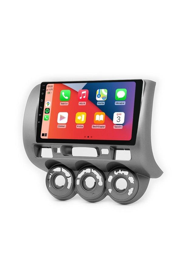 Maitec M-T-C 464 QLED Serisi Honda Jazz City 2002 2008 4+64GB Multimedya Teyp - Image 1