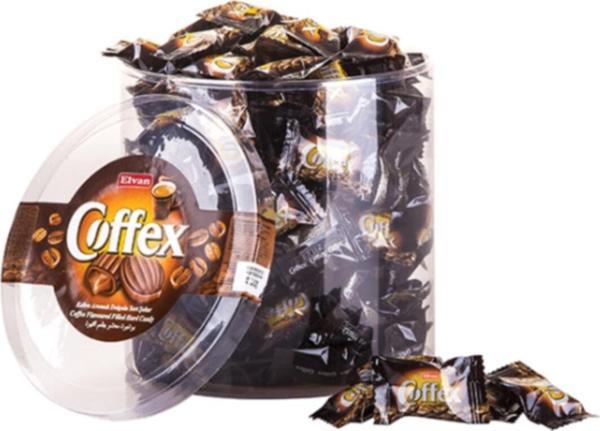 Elvan Coffex Kahveli Şeker 1000 Gr. Silindir (1 Kutu) - Image 1