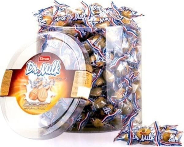 Elvan Dr. Milk Karamelli Şeker 1000 Gr. Silindir (1 Kutu) - Image 1