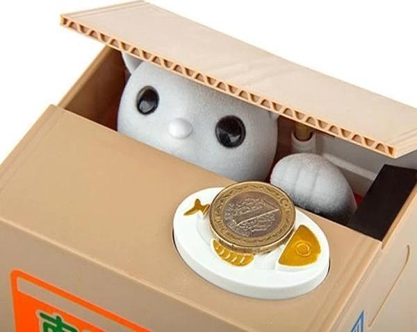 Para Çalan Hırsız Kedi Kumbara - Image 1