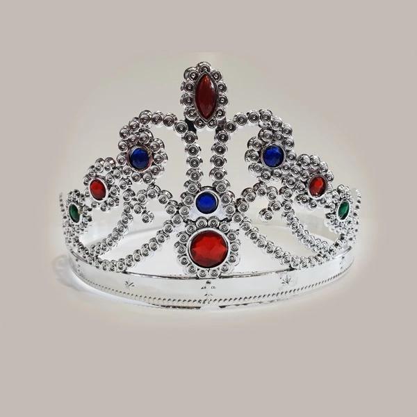 Prenses Parti Tacı Gümüş Rengi 1 Adet - Image 1