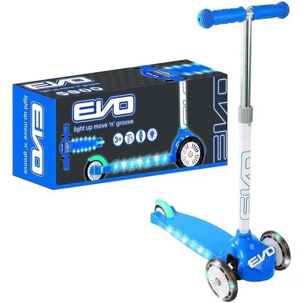 BFS   Evo Işıklı Move N Groove Mavi Üç Tekerlekli Scooter - Image 1