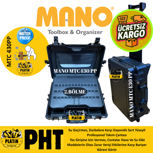 Mano MTC 430 PP Çekçekli Plastik Takım Dizmeli + Plastik Bölmeli - Image 1