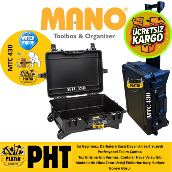 Mano Mtc 430 Si̇yah Boş Tough Case Pro Takım Çantası - Image 1