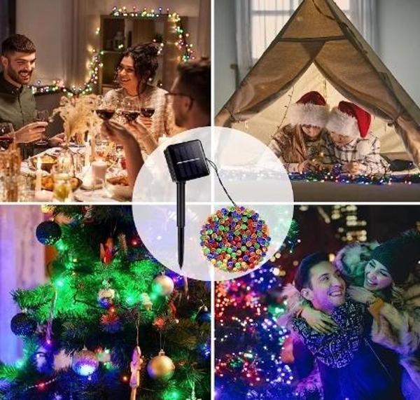 12m 100 Led Rgb Solar Mz3-004 - Image 1