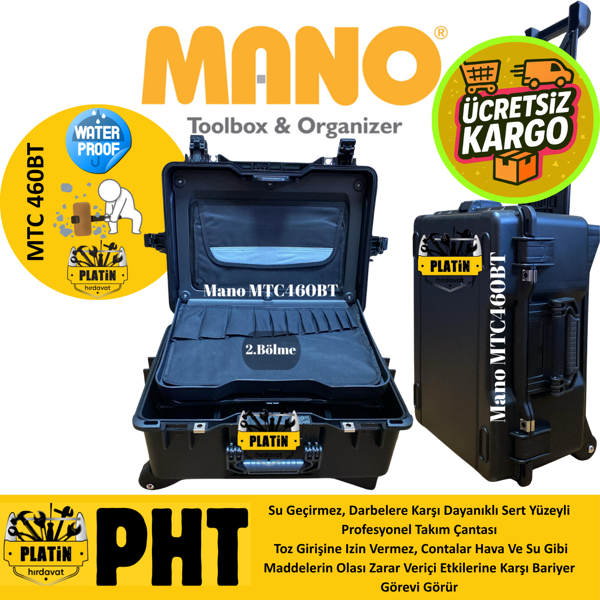 Mano MTC 460 BT Çekçekli Bez Takım Dizmeli + Plastik Bölmeli - Image 1