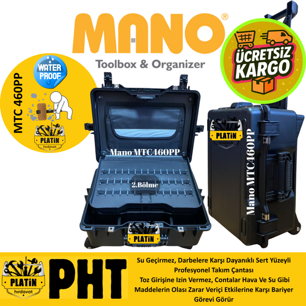 Mano MTC 460 PP Çekçekli Plastik Takım Dizmeli + Plastik Bölmeli - Image 1