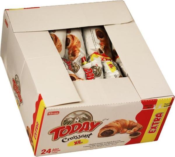 Elvan Today Kruvasan Çikolatalı 62 gr. 24 Adet (1 Kutu) - Image 1