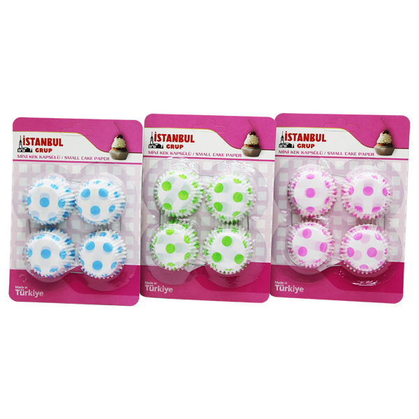 Mini Muffin Kağıt Kek Kapsülü - Paket İçinde 60 Adet Vardır (4915) Go-53-vice/(1395) - Image 1