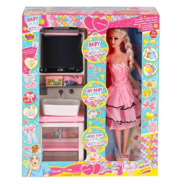 BFS   OYD-02390 Bebek ve Aynalı Lavabo Oyun Seti -Oydaş Oyuncak - Image 1