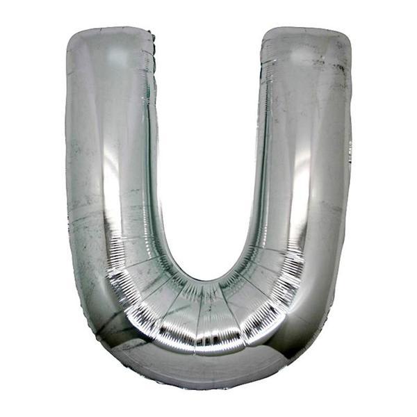 U Harf Folyo Balon Gümüş Renk  40 İnç (4915) Go-53-vice/(1395) - Image 1