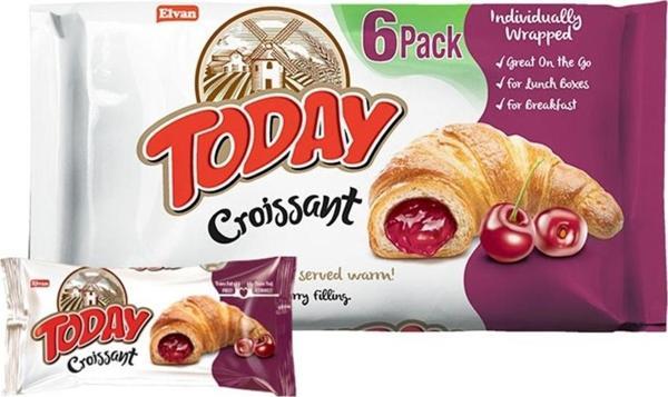 Elvan Today Kruvasan Vişneli 40  gr 6 Adet (1 Kutu) - Image 1
