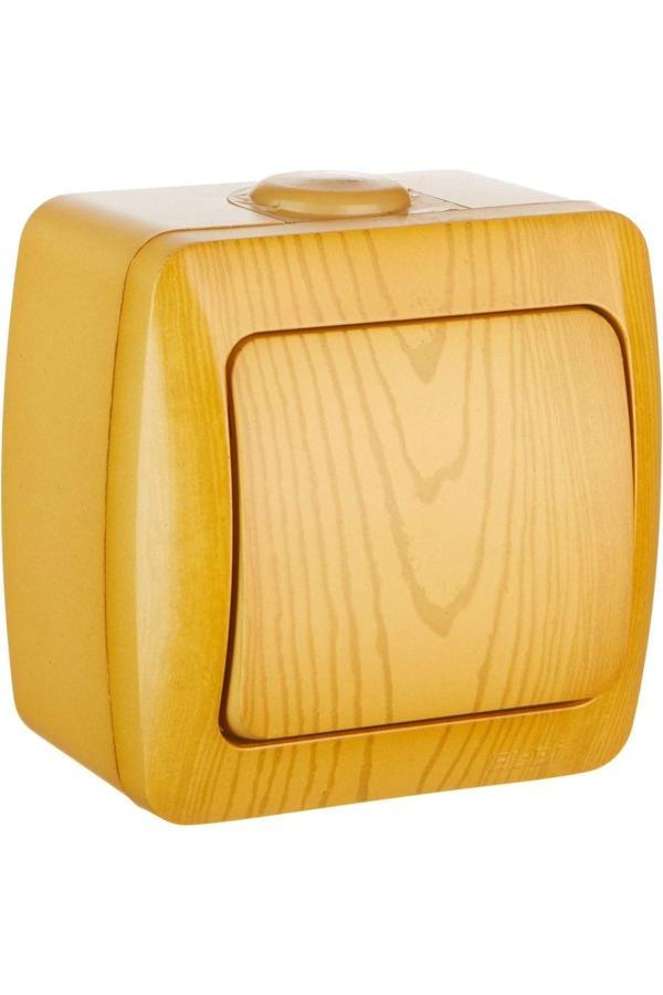 10 Adet Sıva Üstü Kayın Ahşap Renkli Anahtar Elbi / Alsu - Image 1