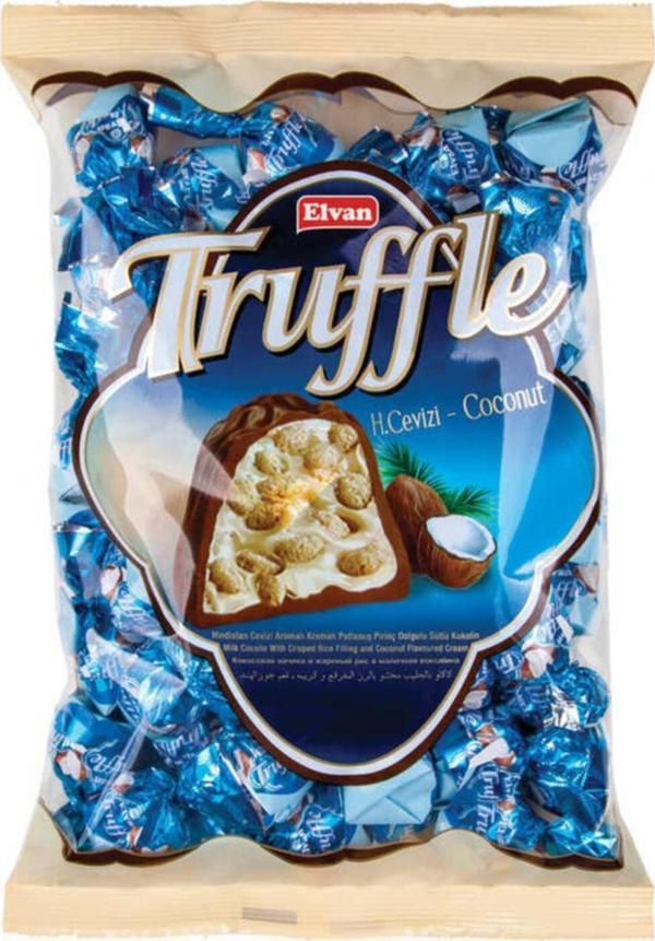 Elvan Truffle Hindistan Cevizli 1000 gr. (1 Poşet) - Image 1