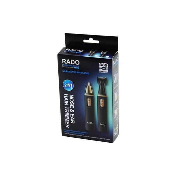 KARE GÖVDE - KAPAKLI 2 BAŞLIK BURUN-KULAK-YANAK KIL TÜY ALMA- FAVORİ-ENSE ÇİZİM MAKİNESİ USB ŞARJLI RD-3138 (4490) - Image 1