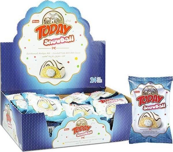 Elvan Today Snowball Sütlü Kek 35 gr. 24 Adet (1 Kutu) - Image 1