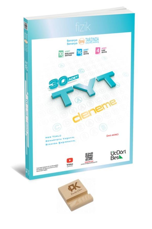 345 TYT 2026 Fizik Denemesi + Telefon Standı - Üç Dört Beş Yayınları - Image 1