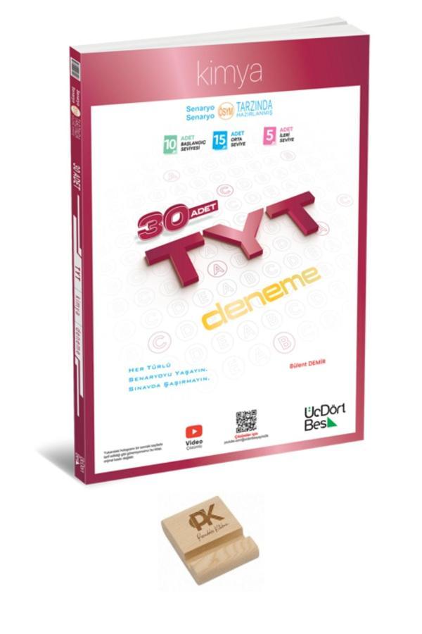 345 TYT 2026 Kimya Denemesi + Telefon Standı - Üç Dört Beş Yayınları - Image 1