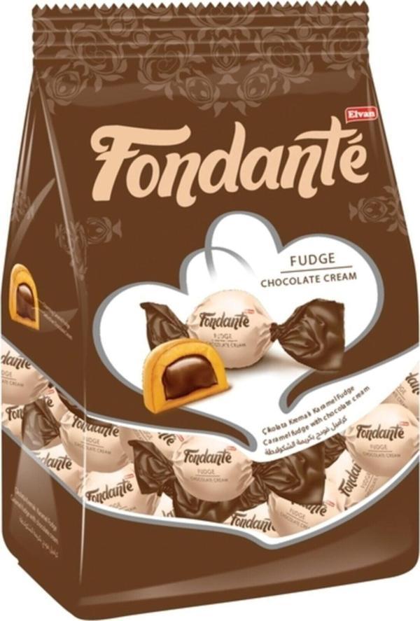 Elvan Fondante Fudge Çikolata Kremalı 1000 gr. (1 Poşet) - Image 1