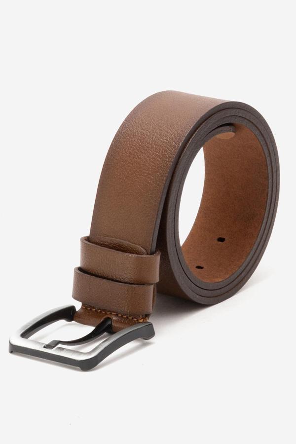 DERİCLUB Hakiki Deri 4.5cm Erkek Spor Kemer 514 FINDIK - Image 1