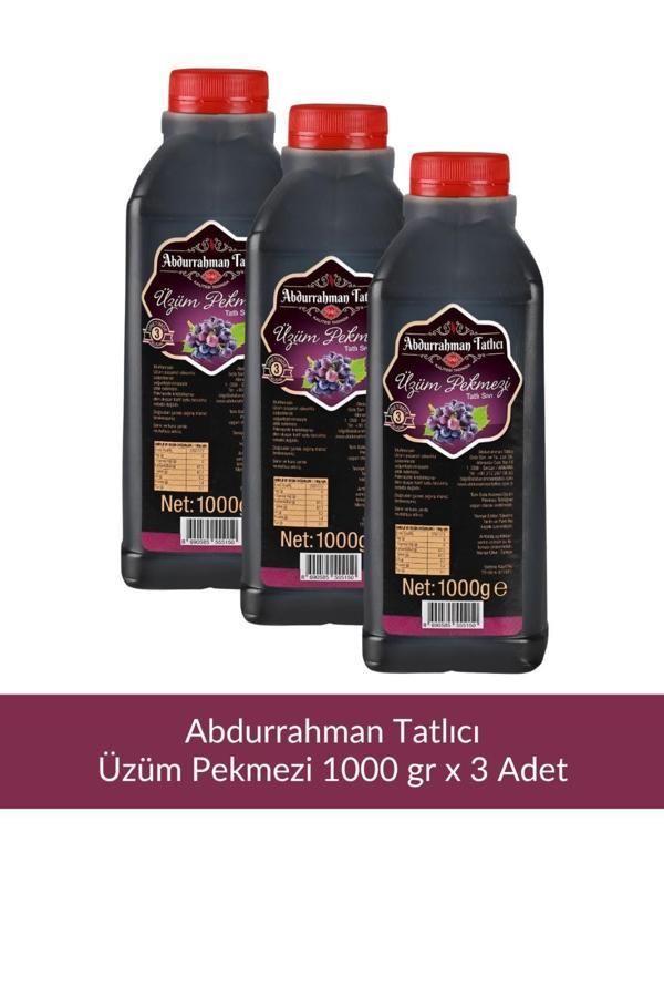 Abdurrahman Tatlıcı Üzüm Pekmezi 1000 gr x 3 Adet - Image 1