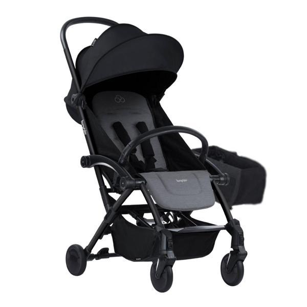 Bumprider Connect 3 Bebek Arabası / Black-Grey Melange Yan Düzenleyici Çanta Hediyeli - Image 1