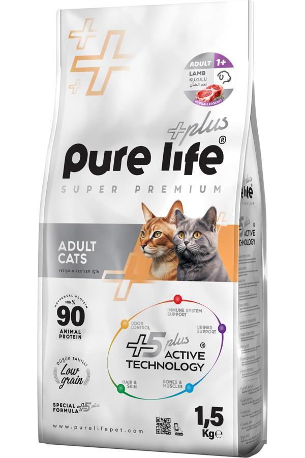 PureLife Pure Life Plus Kuzu Etli Yetişkin Kedi Maması 1.5 Kg - Image 1