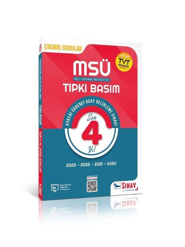 Sınav Yayınları MSÜ Tıpkı Basım Son 4 Yıl Çıkmış Çözümlü Sorular 2020-2023 - Sınav Yayınları - Image 1