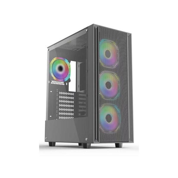 DeepCool CC561 PL650D 650W 80Plus Bronze ATX 3.0 4xRainbow Fanlı  Mid-Tower Siyah Kasa - Image 1