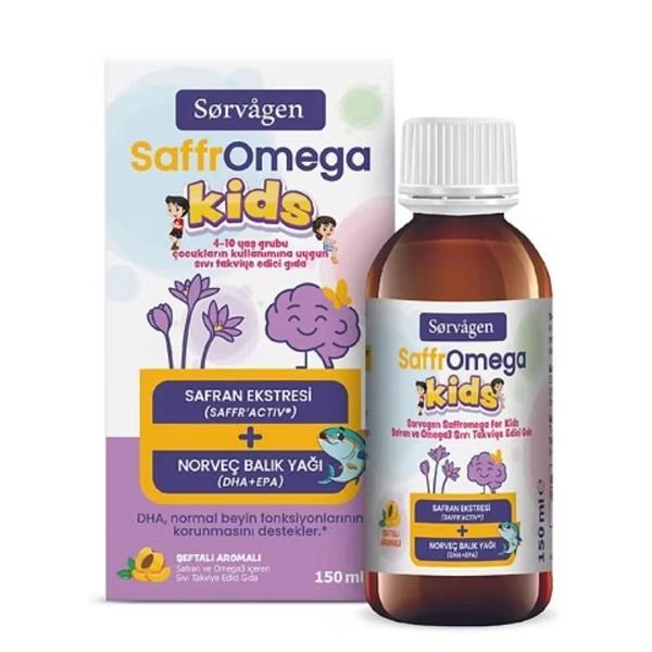 SORVAGEN SAFFROMEGA KİDS SAFRAN VE OMEGA3 150 ML - Image 1