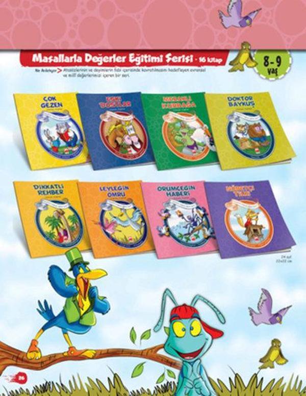 Masallarla Değerler Eğitimi Serisi 1.Set 8 kitap - Muştu Yayınları - Image 1