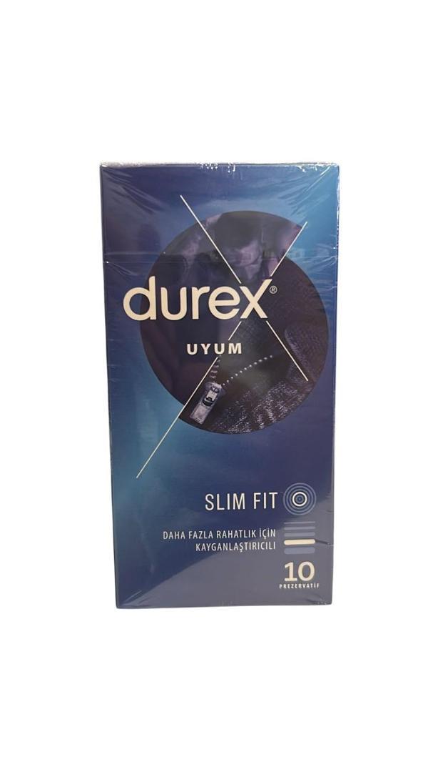 Durex Prezervatif Slim Fit Uyum 10'lu 5052197060980 - Image 1