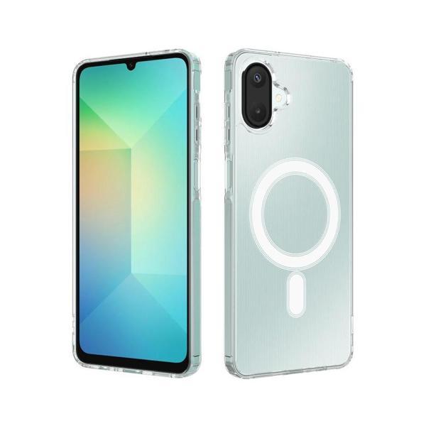 Samsung Galaxy A06 Kılıf Magsafe Özellikli Şeffaf Silikon Kapak - Image 1