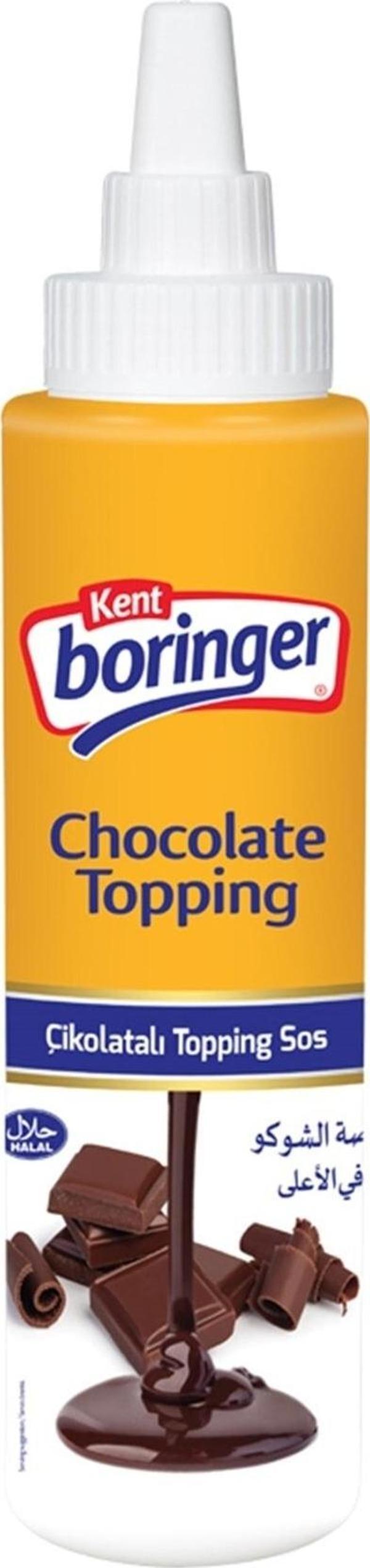 Kent Boringer Çikolatalı Topping Sos 300 Gr (Silindir) - Image 1